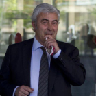 Josep Maria Matas, en una imagen de 2013, durante un receso de su declaracion por el caso Matas y Solà.-ARCHIVO