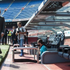 Valverde, en el banquillo del Camp Nou.-JORDI COTRINA