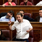 El secretario general de Podemos, Pablo Iglesias.-JUAN MANUEL PRATS