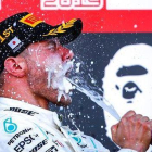 Bottas celebra su triunfo.-EFE / EPA / DIEGO AZUBEL