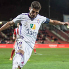 Juanma Espinosa durante un encuentro de esta temporada con el Real Jaén. / IDEAL DE JAÉN-