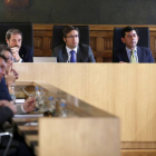 El presidente de la Diputación de León, Emilio Orejas, preside el Pleno extraordinario de la institución provincial para aprobar la recomposición de las áreas de gobierno-Ical