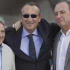Imagen de archivo de los tres expresidentes de las diputaciones de Valencia, Castellón y Alicante: Alfonso Rus, Carlos Fabra y Joaquín Ripoll.-MIGUEL LORENZO