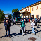 El autobús está realizando el servicio de la Soria-Torralba desde el mes de octubre. MARIO TEJEDOR