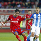 Alberto Escassi, durante un partido de la anterior temporada.-MARIO TEJEDOR