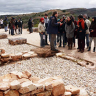 Estudiantes de tres países visitan los restos de Tiermes. /UVA-