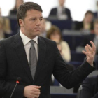 Matteo Renzi, en el Parlamento Europeo.-Foto: EFE / PATRICK SEEGER