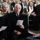 Harald de Noruega y su mujer, en el funeral de su exyerno.-AP / VIDAR RUUD