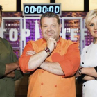 Yayo Daporta, Alberto Chicote y Susi Díaz forman el jurado de la segunda temporada del programa de A-3 'Top chef'.-ROB