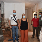 Visita a las obras de rehabilitación de viviendas en El Quintanarejo y la Oficina Comarcal de Medio Ambiente de Vinuesa. HDS