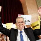 El ecologista Alexander van der Bellen, el pasado domingo, en Viena.-EFE / FLORIAN WIESER