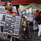 Manifestación de protesta de los afectados por las hipotecas con cláusulas abusivas.-JUAN MANUEL PRATS