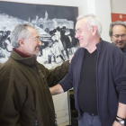 El coordinador federal de IU, Cayo Lara, asiste en Zamora a un acto público junto con el candidato de IU a la Alcaldía de Zamora, Francisco Guarido.-Ical