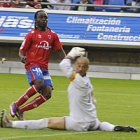 Cedric anotó uno de los cuatro goles con los que el Numancia ganó al Girona la temporada pasada. / ÚRSULA SIERRA-