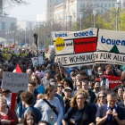 Manifestación en berlín contra la subida de los precios de la vivienda, este sábado.-AFP / ODD ANDERSEN