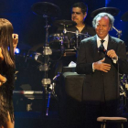 Julio Iglesias en un concierto en Barcelona el año 2013.-Foto: FERRAN SENDRA