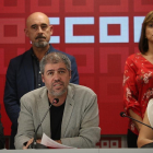 El secretario general de CCOO, Unai Sordo, preside una comisión ejecutiva del sindicato-DAVID CASTRO