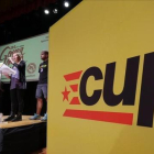 Imagen de la sede electoral de la CUP en los comicios del 27-S.-RICARD FADRIQUE