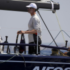 Felipe VI a bordo del Aifos. /-BALLESTEROS (EFE)