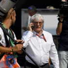 Bernie Ecclestone, en el circuito de Monza, el pasado fin de semana.-AFP / ANDREJ ISAKOVIC