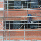 Edificio en construcción en Soria.-ÁLVARO MARTÍNEZ