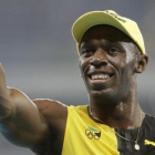 Bolt celebra su medalla de oro olímpico en Río de Janeiro.-AP / DAVID GOLDMAN