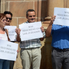 Los trabajadores de Justicia pidieron la semana pasada más seguridad.-Valentín Guisande