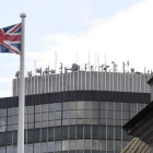 Vista de la torre Milibank, sede de la corresponsalía británica de la cadena RT, antigua Russia Today, en Londres, este lunes.-EFE / FACUNDO ARRIZABALAGA