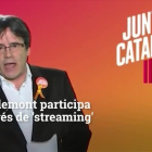 La campaña virtual de Puigdemont desde Bruselas.-EL PERIÓDICO