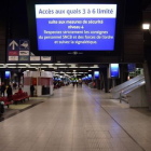 La principal estación de tren de Bruselas, vacía.-AFP / EMMANUEL DUNAND
