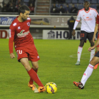 Antonio Tomás no está descartado para el partido del domingo en Ponferrada.-DIEGO MAYOR