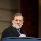 Mariano Rajoy, a la salida de un pleno del Congreso-JOSÉ LUIS ROCA