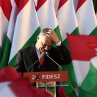 Viktor Orbán durante la campaña electoral.-AFP / FERENC ISZA