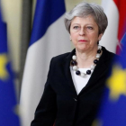 Theresa May, en un Consejo Europeo..-/ EFE/ JULIEN WARNAND