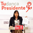 La secretaria de Organización del PSOE de Castilla y León, Ana Sánchez,-Ical