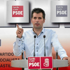 El secretario general del PSCyL-PSOE, Luis Tudanca, en la reunión de la nueva ejecutiva del PSOE-J.M.Lostau
