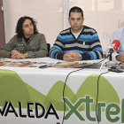 Tejedor, Cámará y Andrés en la presentación de la prueba. / Valentín Guisande-