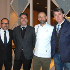 Luis Rey, Javier Friera, Luis Bartolomé y Carlos Martínez, ayer en la presentación de las jornadas en el hotel NH de Madrid.-HDS