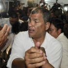 El expresidente ecuatoriano, Rafael Correa, el pasado febrero-MARCOS PIN / EFE