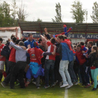 El Uxama celebró en Briviesca el regreso a Tercera doce años después.-Gerardo González