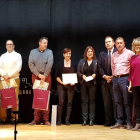 Los premiados del certamen literario, ayer.-Ana Hernando