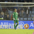 Ter Stegen, tras encajar un gol del Celta en Balaídos.-AP / LALO R VILLAR