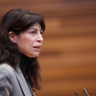 La portavoz del Grupo Socialista, Ana Redondo, durante el Pleno de las Cortes de Castilla y León-Ical