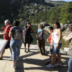Turistas en la Laguna Negra. /V. G. -