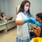 La vacunación pediátrica contra el Covid en Soria cuenta con una buena respuesta. MARIO TEJEDOR