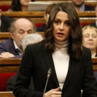 Ines Arrimadas, líder de Ciudadanos en Catalunya, este miércoles en el Parlament.-ACN / GUILLEM ROSET