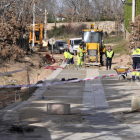 Las obras de pavimentación están permitiendo mejorar las antiguas calles de tierra.-VALENTÍN GUISANDE