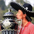 Carlota Ciganda se alzó con el Lorena Ochoa Invitational de México, su segundo título en menos de un mes.-VAUGHN RIDLEY