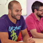 Mario Segura en la presentación como jugador soriano.-
