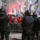 Incidentes durante la concentración de trabajadores de Alcoa frente al Congreso de los Diputados.-DAVID CASTRO